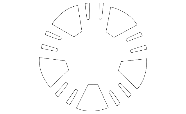 204-401-12-04-9765 WHEEL, ALLOY