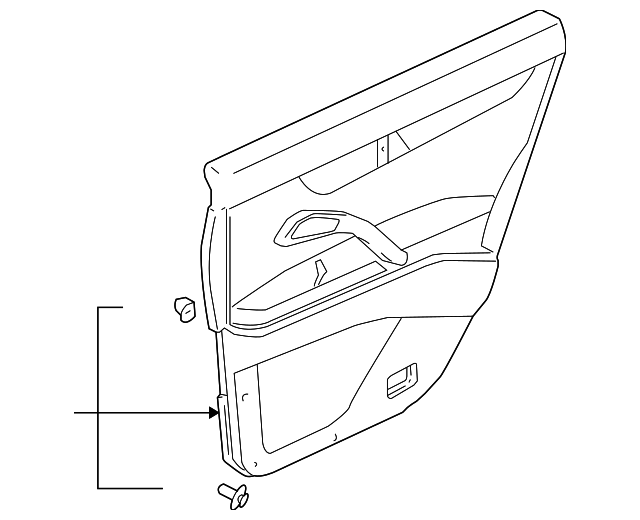 82901CR900 Деталь DOOR TRIM PANEL, LEFT