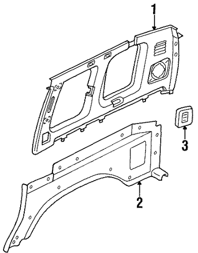 Trooper INTERIOR TRIM - QUARTER PANELS