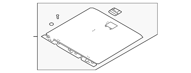 87280-3E000CQ Деталь FLOOR COVER