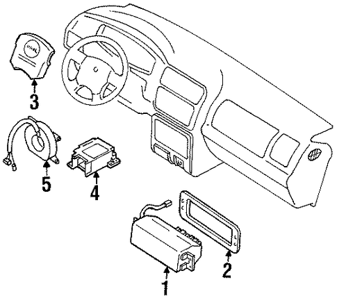 Amigo AIR BAG COMPONENTS