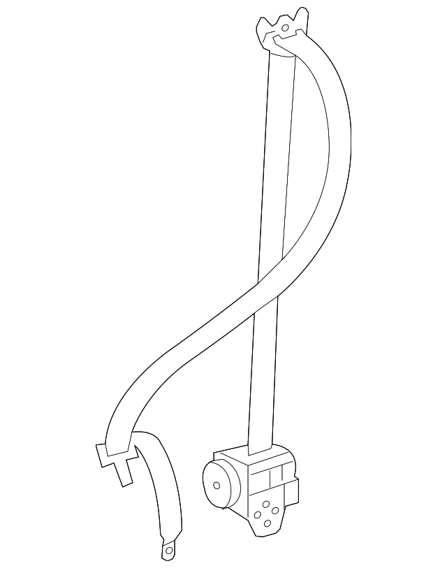 73360-0C081-B0 Деталь OUTER BELT ASSY, RIGHT