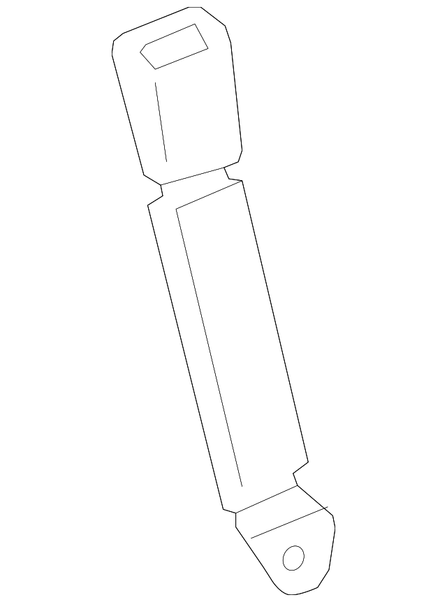 73390-0C010-B0 Деталь BUCKLE END, LEFT