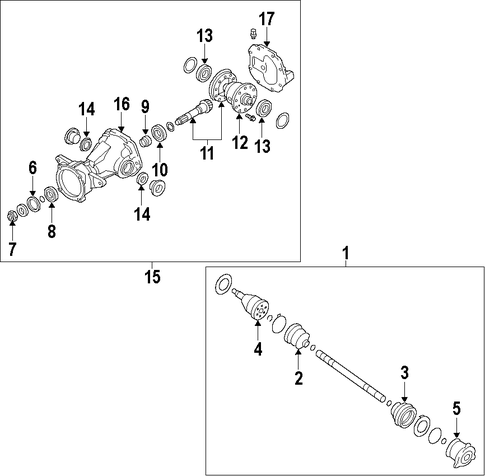 Borrego AXLE SHAFTS & JOINTS