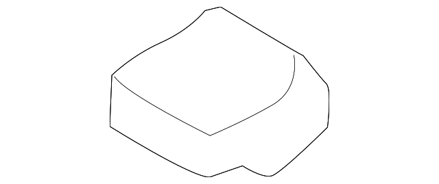 10330832 Деталь BELT & RETRACTOR COVER, RIGHT