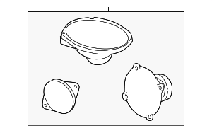 1999-2001 2003 2004 Chrysler 300M Speaker 5081031AA 1999-2001 2003 2004 Chrysler 300M Speaker 5081031AA