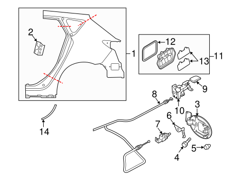 3 EXTERIOR TRIM - QUARTER PANEL 2