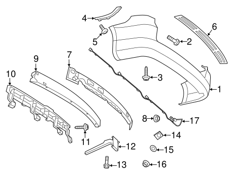 Routan BUMPER & COMPONENTS - REAR