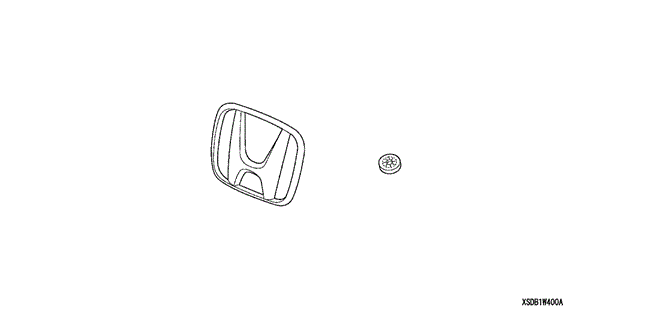 ACCESSORIES/H CHROME MARK for 2003 Honda ACCORD COUPE #1