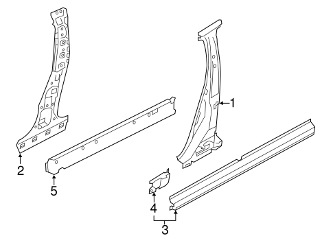 Rogue CENTER PILLAR & ROCKER