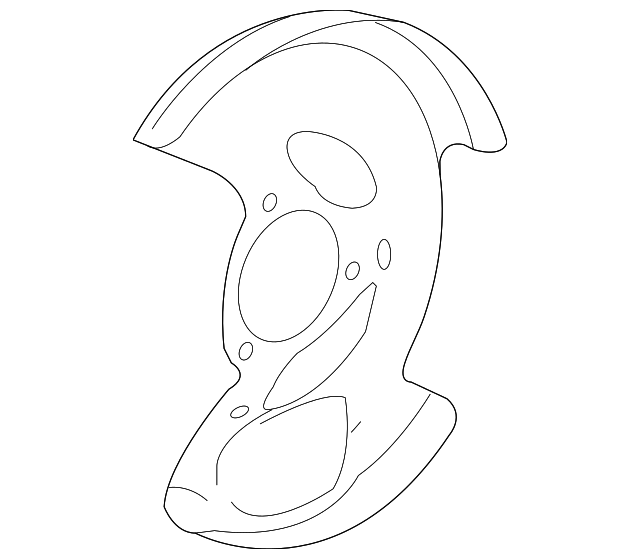 20945766 SPLASH SHIELD, LEFT