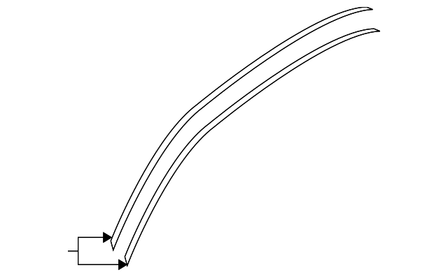 8E5-853-702-GRU Деталь DRIP CHANNEL, RIGHT