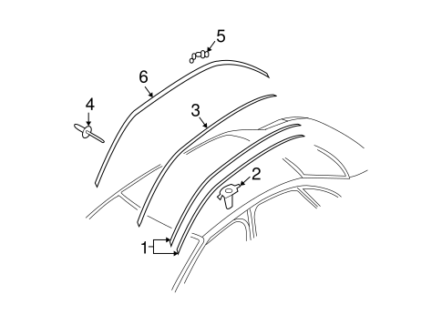A4 Quattro EXTERIOR TRIM - ROOF