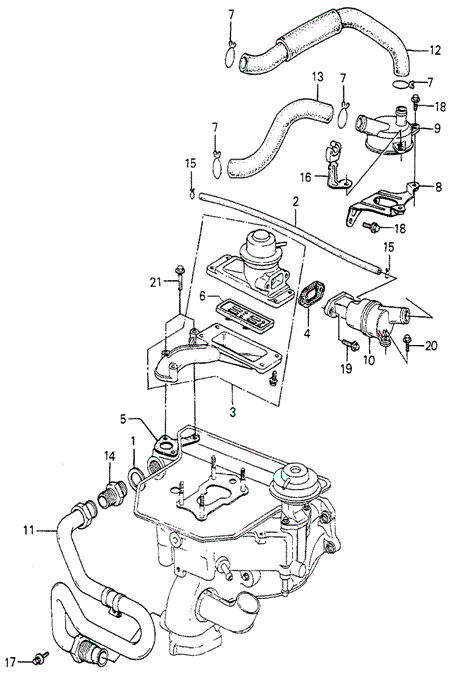 ENGINE/AIR SUCTION VALVE for 1983 Honda ACCORD SEDAN #1