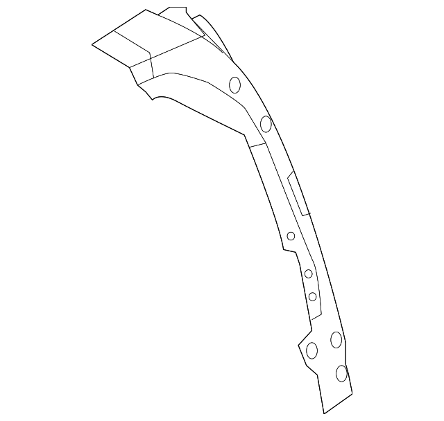 77645-1JA0A Деталь PILLAR REINF, LEFT
