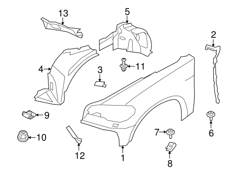 X6 FENDER & COMPONENTS