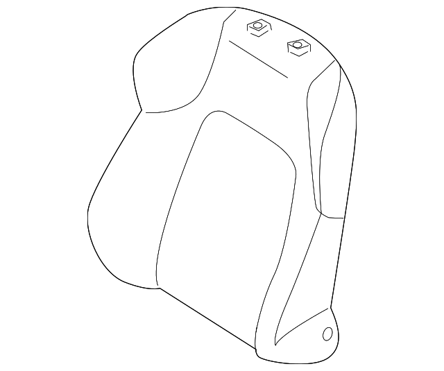 88360-2C550-GAB Деталь SEAT BACK COVER, LEFT