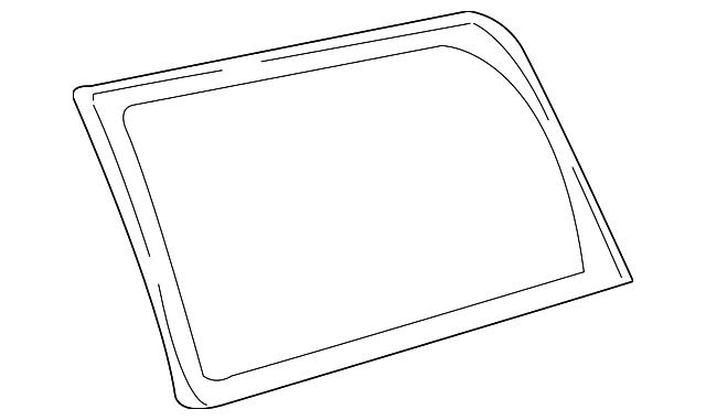 15762684 Деталь QUARTER GLASS, RIGHT