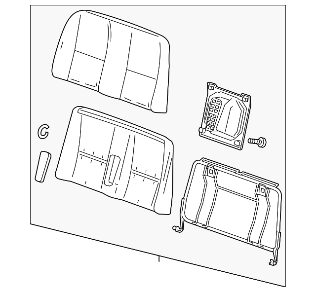 22784749 Деталь SEAT BACK ASSY
