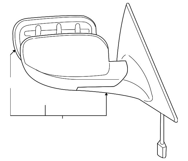 FE01-69-180F-97 Деталь MIRROR ASSY, LEFT