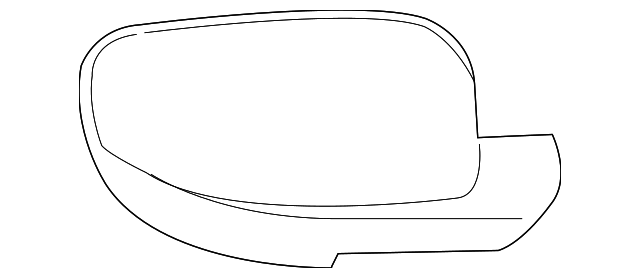 F151-69-1A1-97 Деталь MIRROR HOUSING, RIGHT