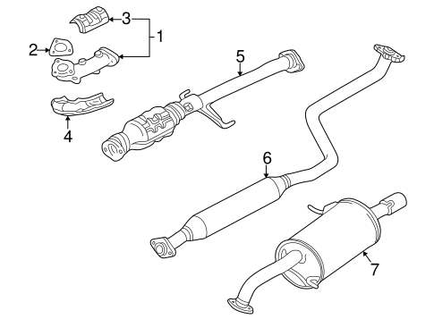 Protege EXHAUST COMPONENTS 3