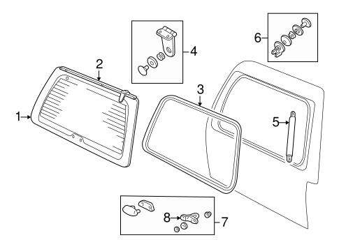 Expedition GLASS - LIFT GATE