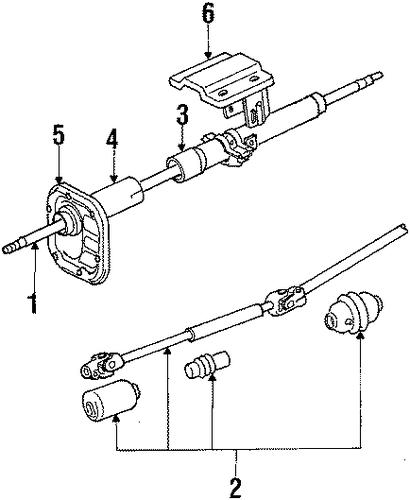 Power Ram 50 STEERING COLUMN & WHEEL 2