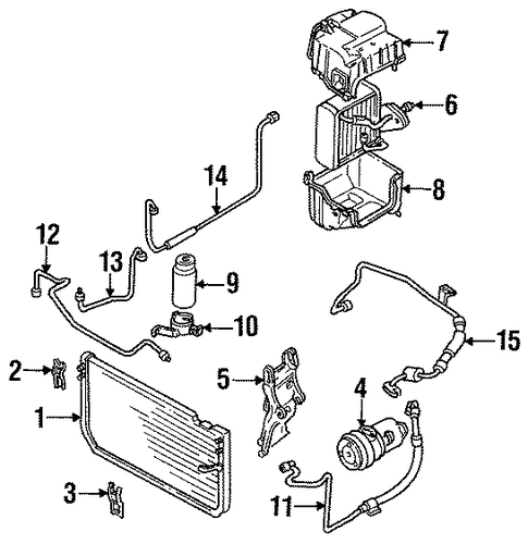 M30 CONDENSER, COMPRESSOR & LINES