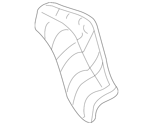 53895-0C030 Деталь FRONT SHIELD, RIGHT