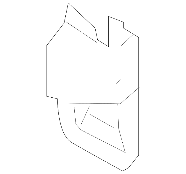 76622-0C060 Деталь MUD GUARD, LEFT