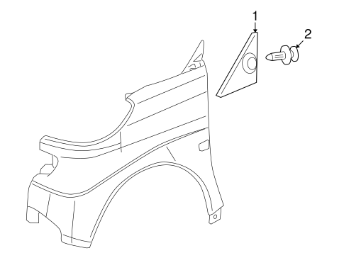 Fortwo EXTERIOR TRIM - FENDER