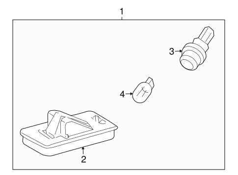 Land Cruiser LICENSE LAMPS