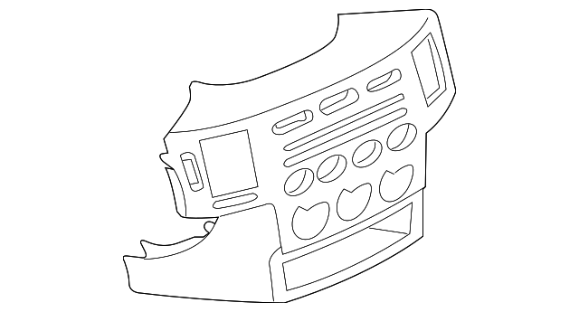 8002A260HA Деталь CENTER PANEL