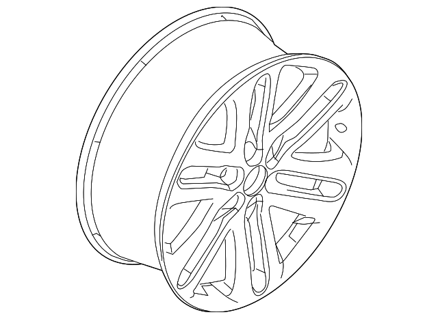 DL3Z-1007-C Деталь WHEEL, ALLOY