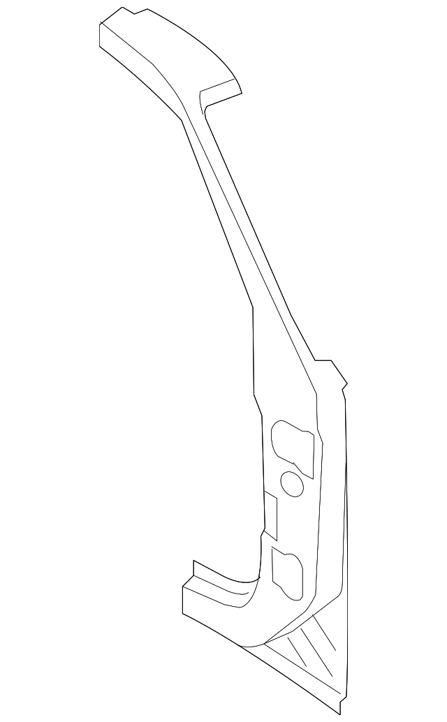 7C3Z-2502501-A Деталь HINGE PILLAR, LEFT
