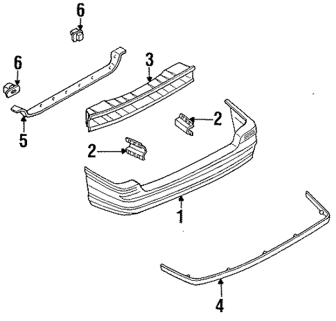 Escort BUMPER & COMPONENTS - REAR