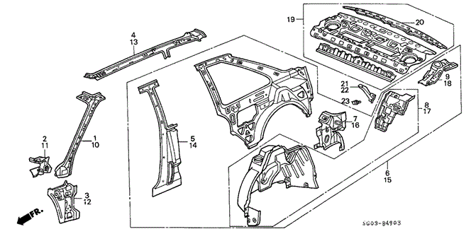 LEGEND COUPE INNER PANEL