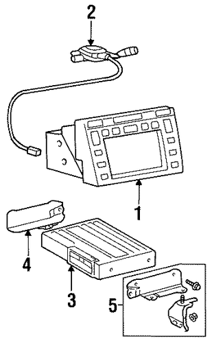 LS400 NAVIGATION SYSTEM COMPONENTS