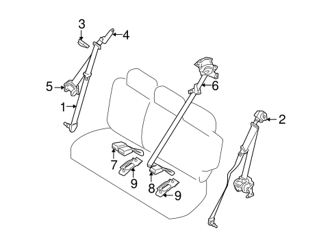 QX56 THIRD ROW SEAT BELTS
