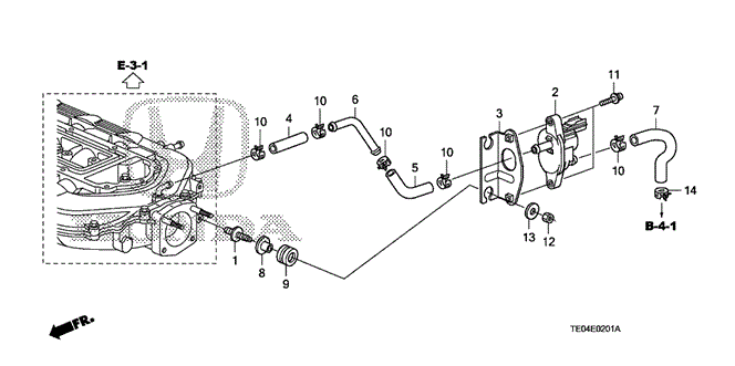 ENGINE/TUBING (V6) for 2010 Honda ACCORD COUPE #1