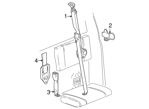 Colorado REAR SEAT BELTS