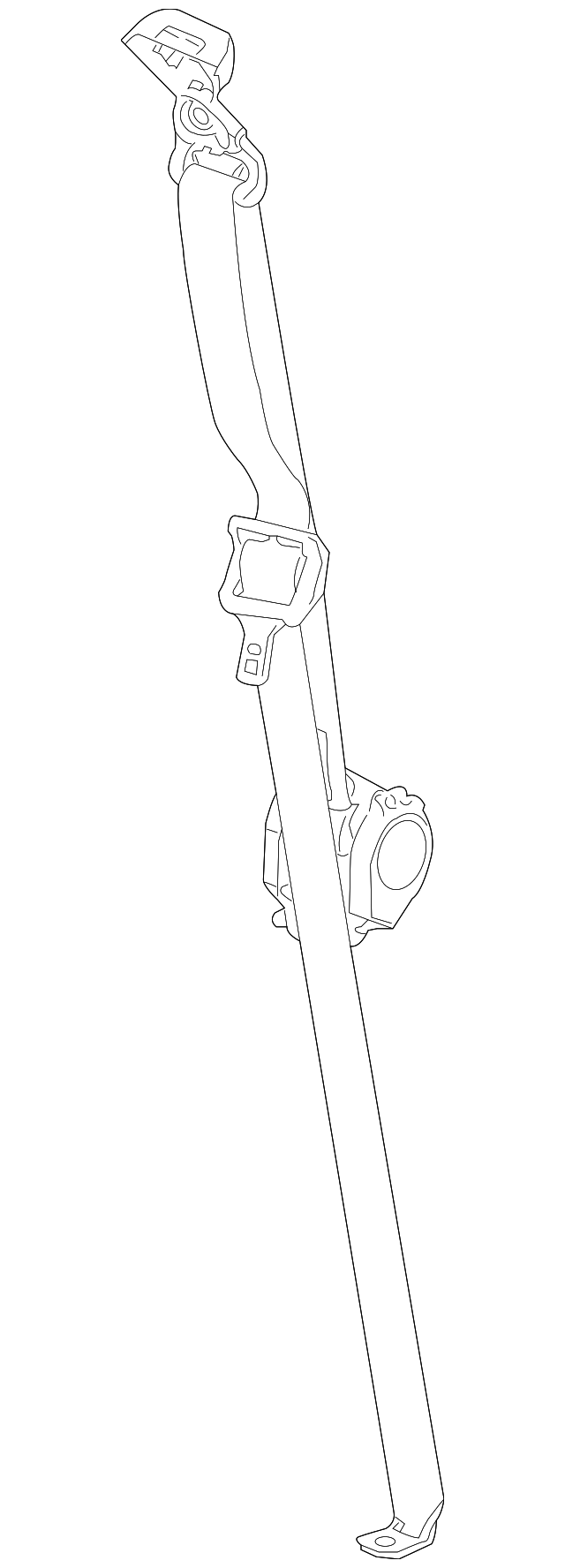 19181891 Деталь SEAT BELT ASSY, RIGHT