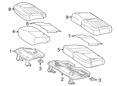ML350 REAR SEAT COMPONENTS