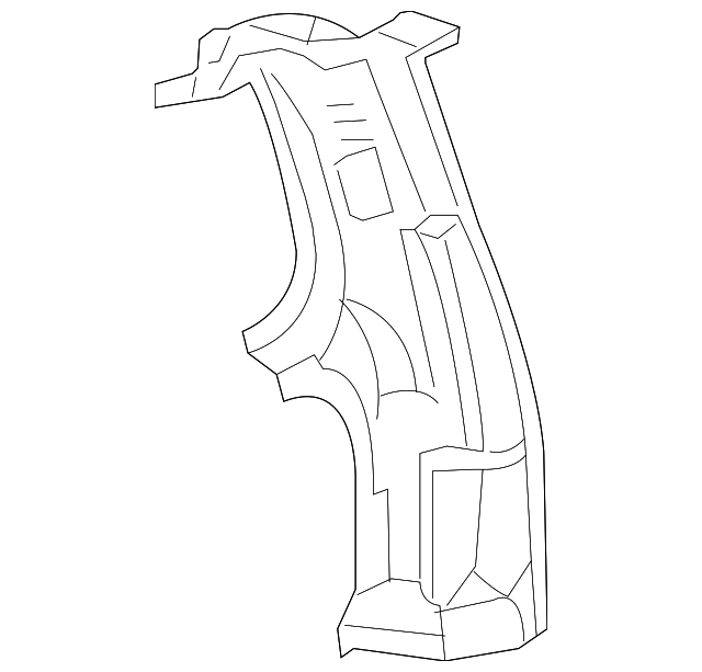 64370-S9V-A00ZZ Деталь STIFFENER, R. RR. PILLAR