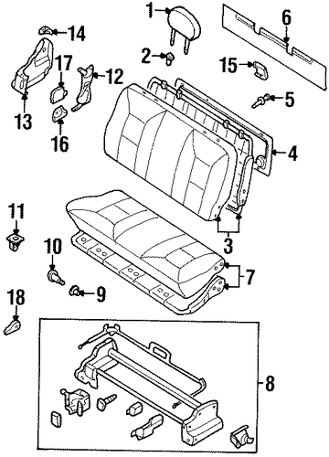 Quest REAR SEAT COMPONENTS