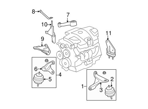 Lucerne ENGINE & TRANS MOUNTING