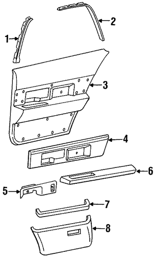 LeSabre INTERIOR TRIM - REAR DOOR