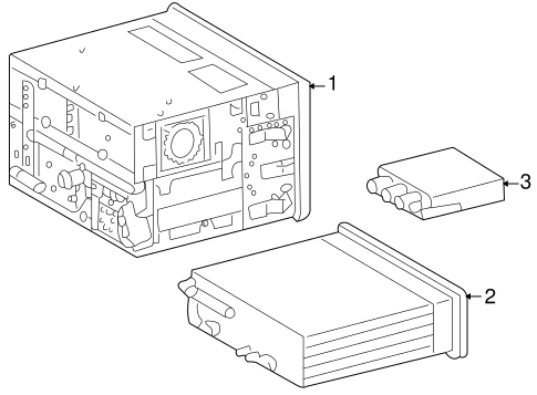 ML55 AMG NAVIGATION SYSTEM COMPONENTS