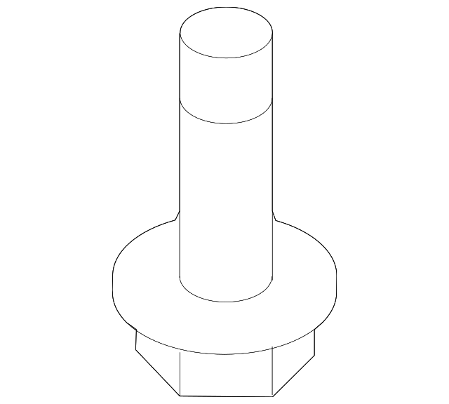 MU000995 TRAILING ARM BOLT, LEFT